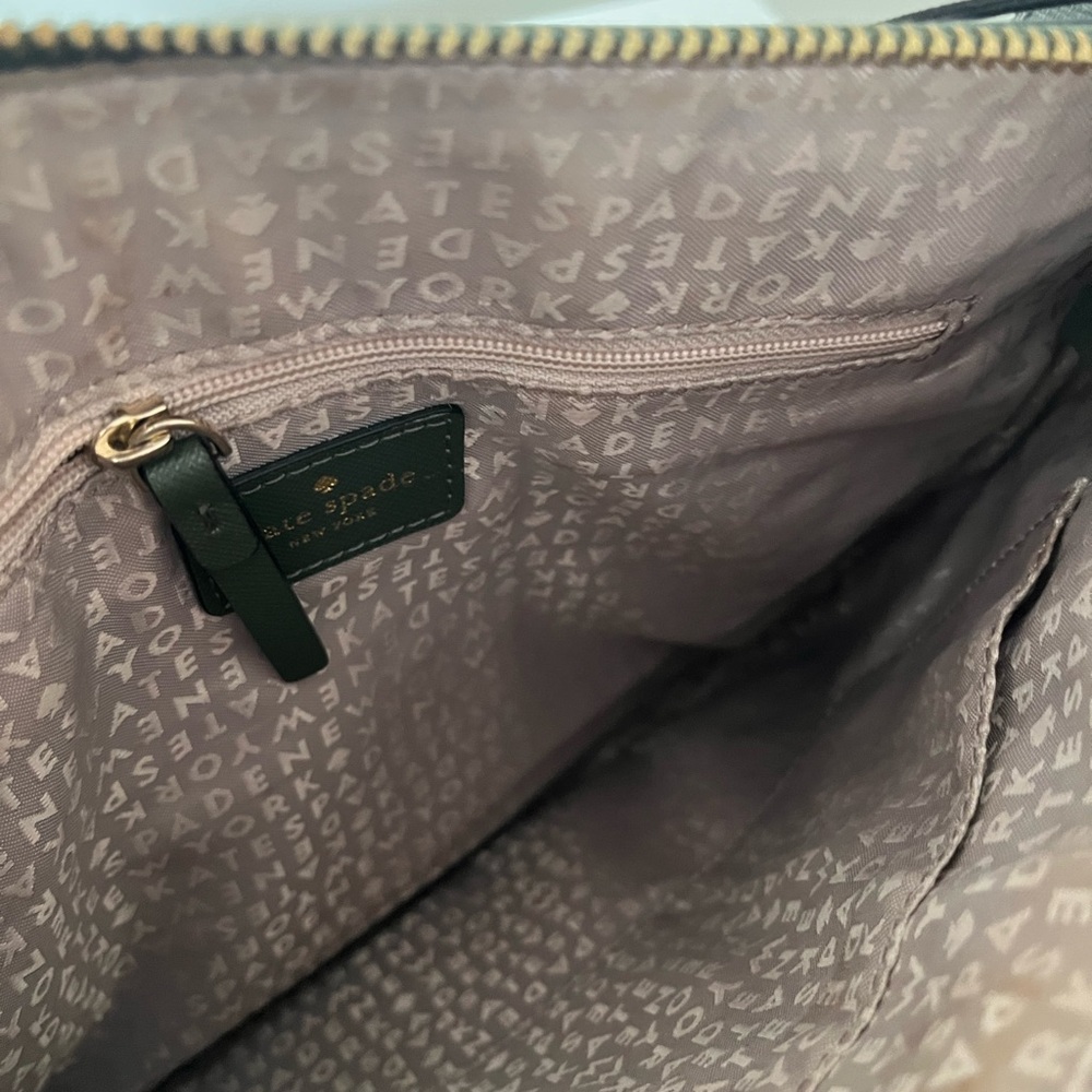 Kate Spade Olive Crossbody Bag with Gold Accents - Picture 4 of 6